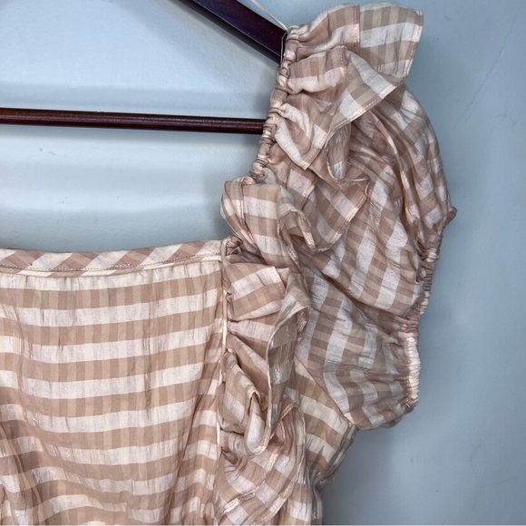 ANTHROPOLOGIE Moon River Ruffle Cropped Top Size XS - Picture 2 of 10